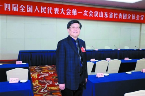 全国人大代表,金晶(集团)有限公司董事长王刚 受访者供图